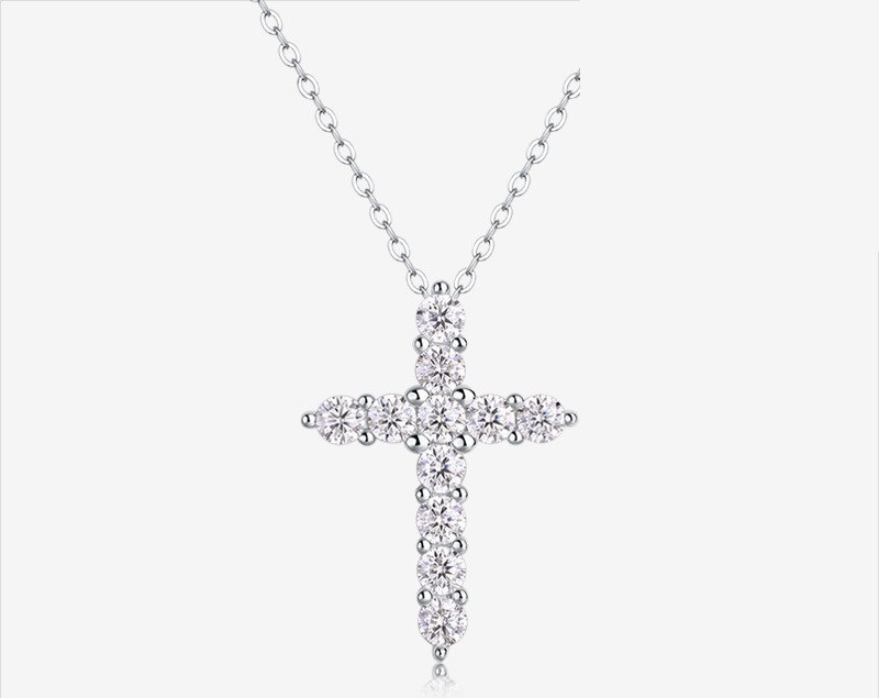 Cross Chain Necklace — 925 sterling silver, image 1 of 4