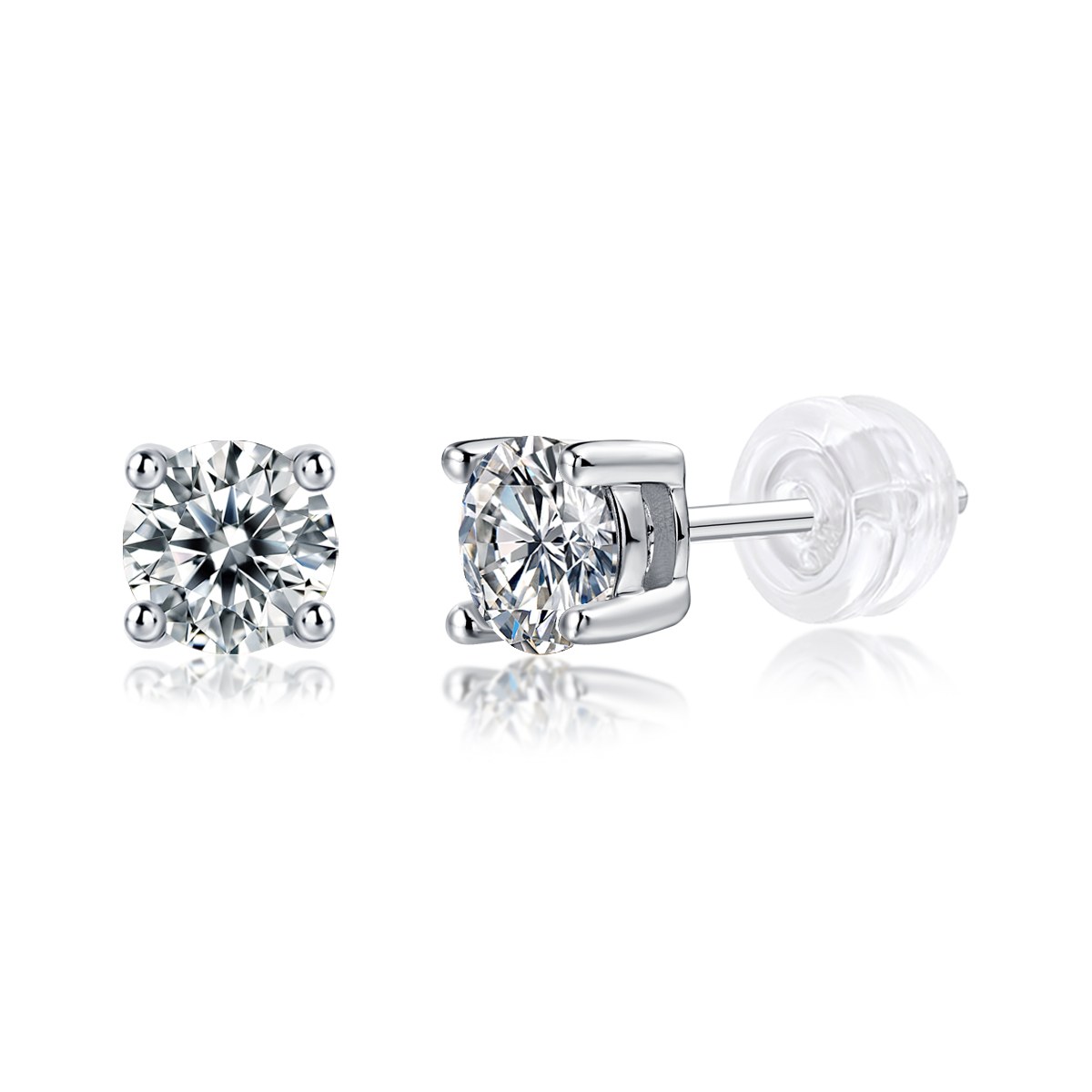 Pure Bright Studs 1 Ct — 925 sterling silver, image 1 of 1