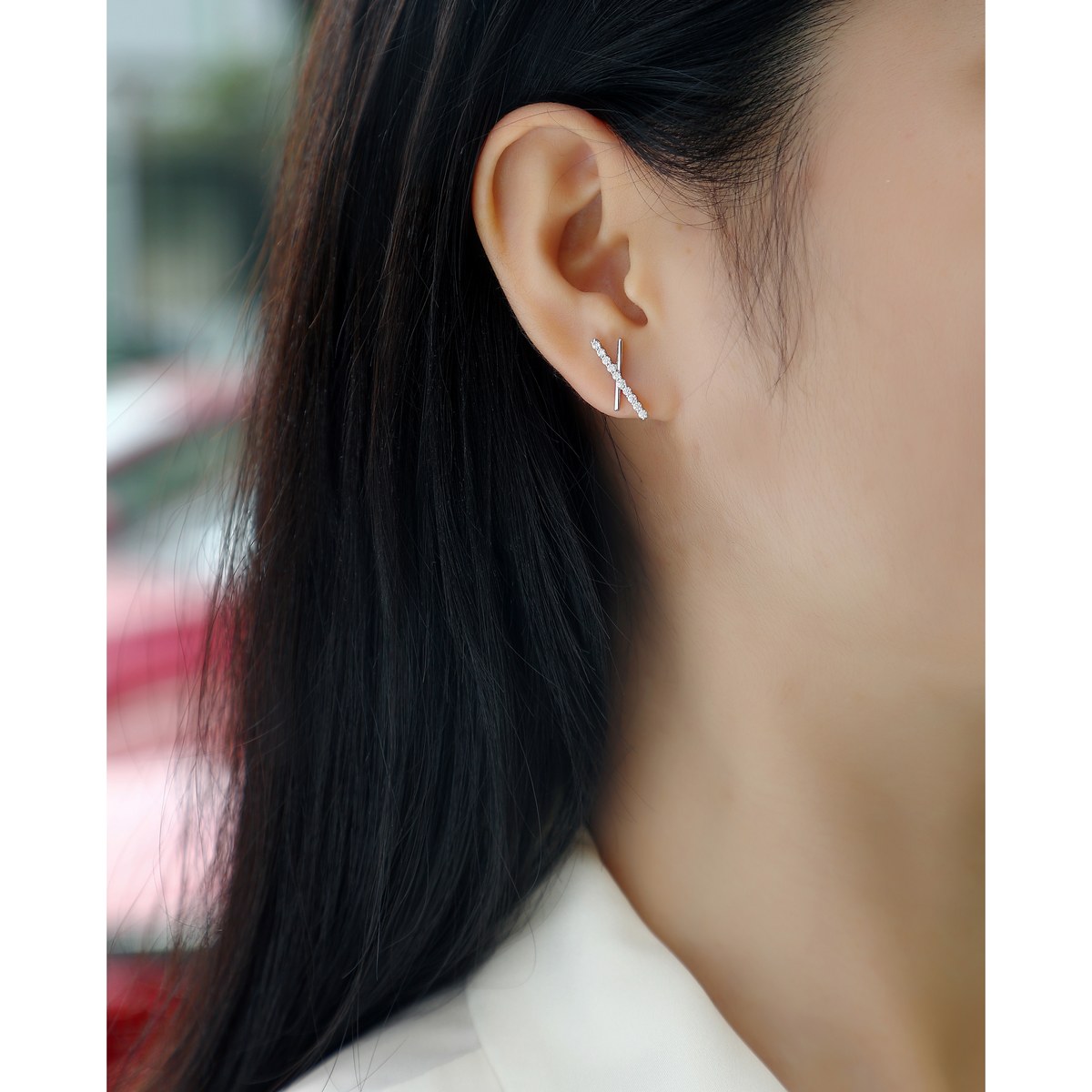 Falling Star Earrings — 925 sterling silver, image 1 of 5