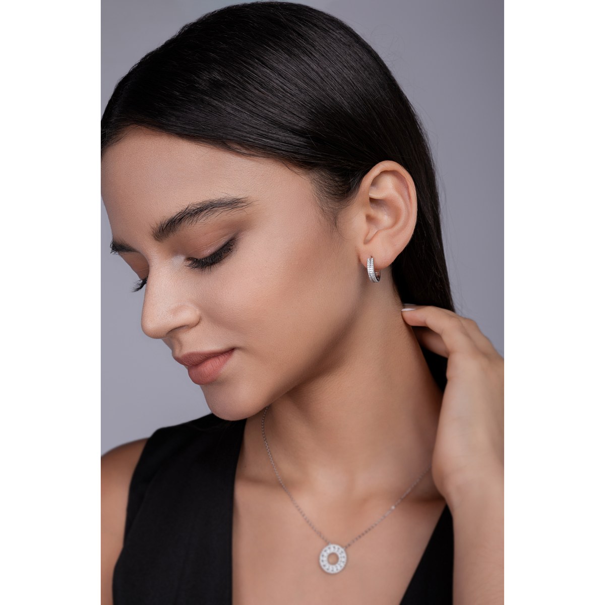 Brilliant Night Earrings — 925 sterling silver, image 1 of 5