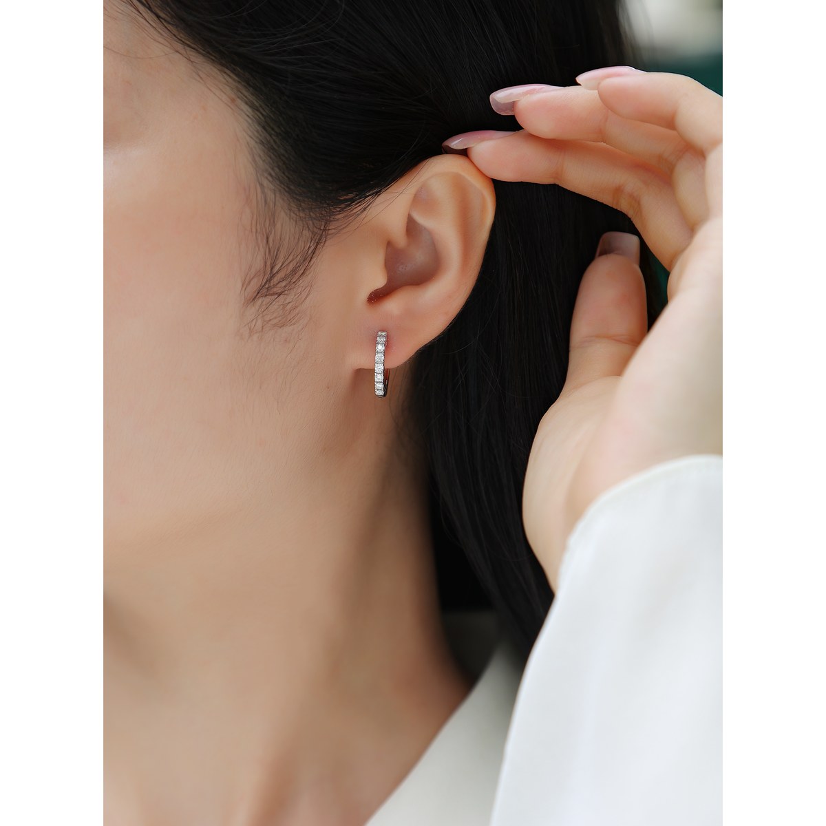 Thousand-Mile View Earrings — 925 sterling silver, image 1 of 3