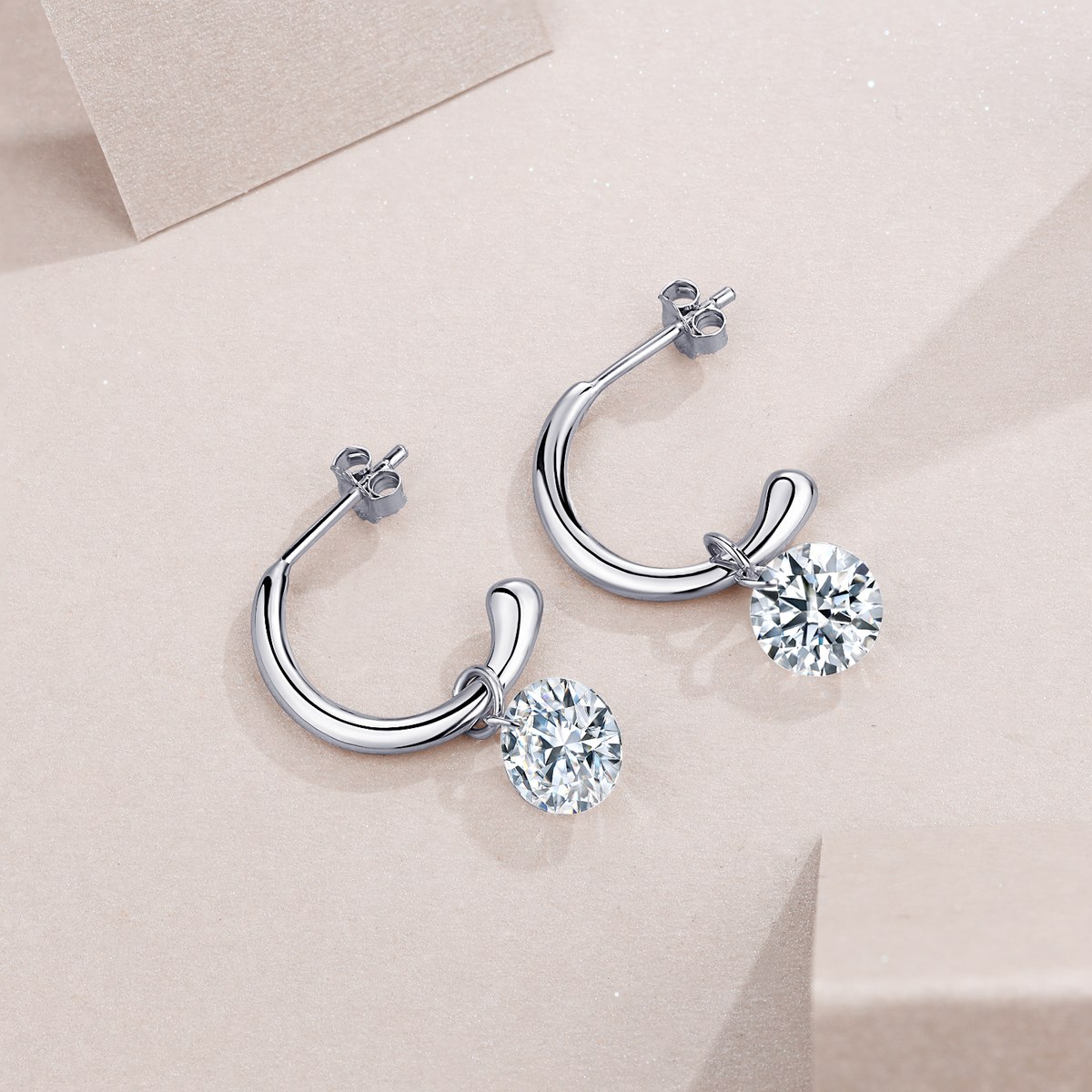 Moon Cycle Earrings — 925 sterling silver, image 1 of 5