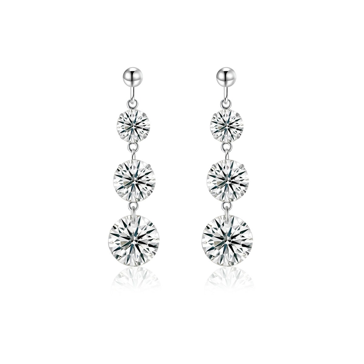 Three Refrains Earrings — 925 sterling silver, image 1 of 1