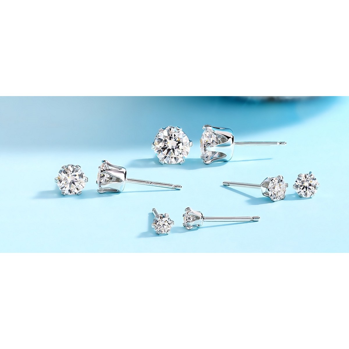 Going Alone Studs 0.3 Ct — 925 sterling silver, image 1 of 1