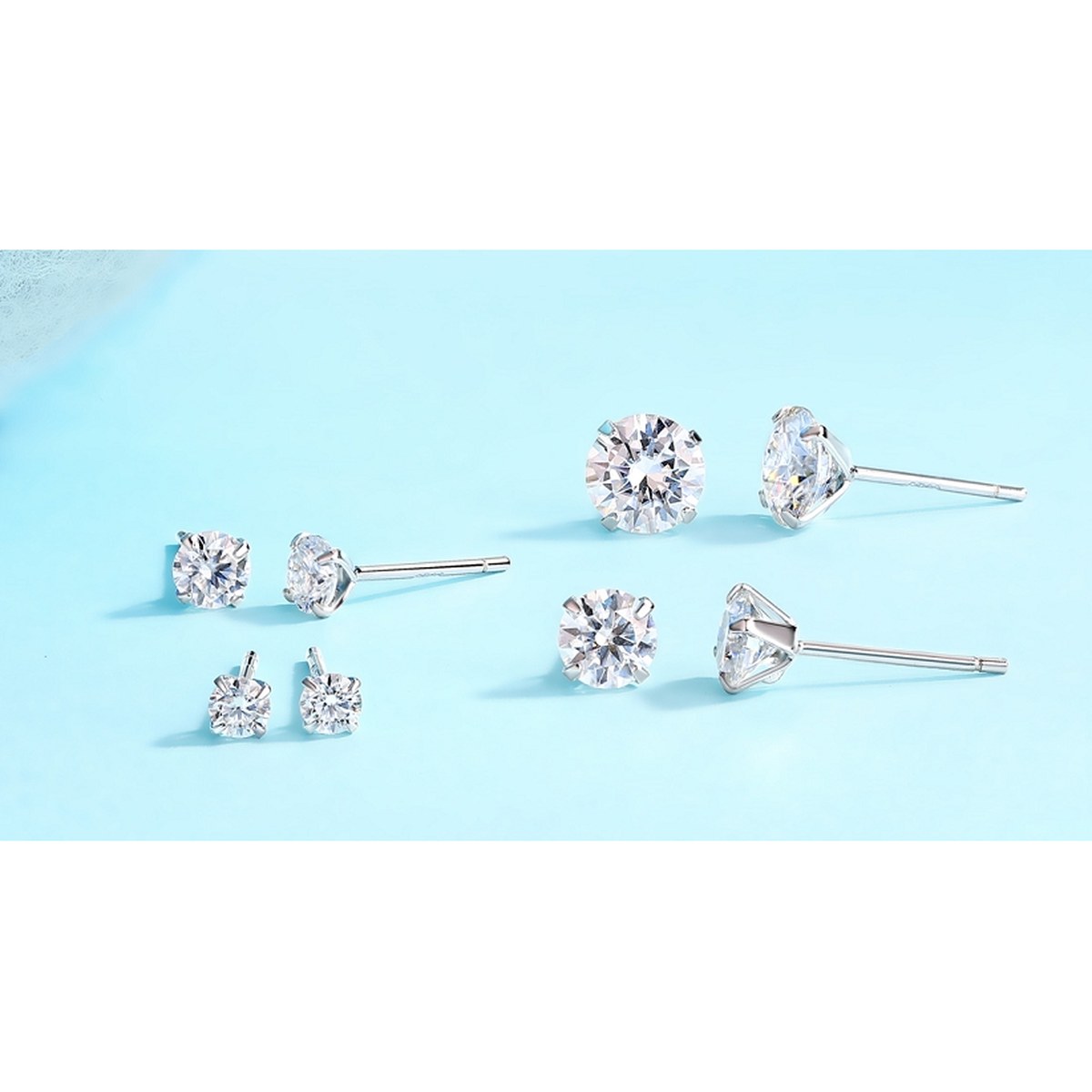 Dancing Shadow Studs 0.5 Ct — 925 sterling silver, image 1 of 1