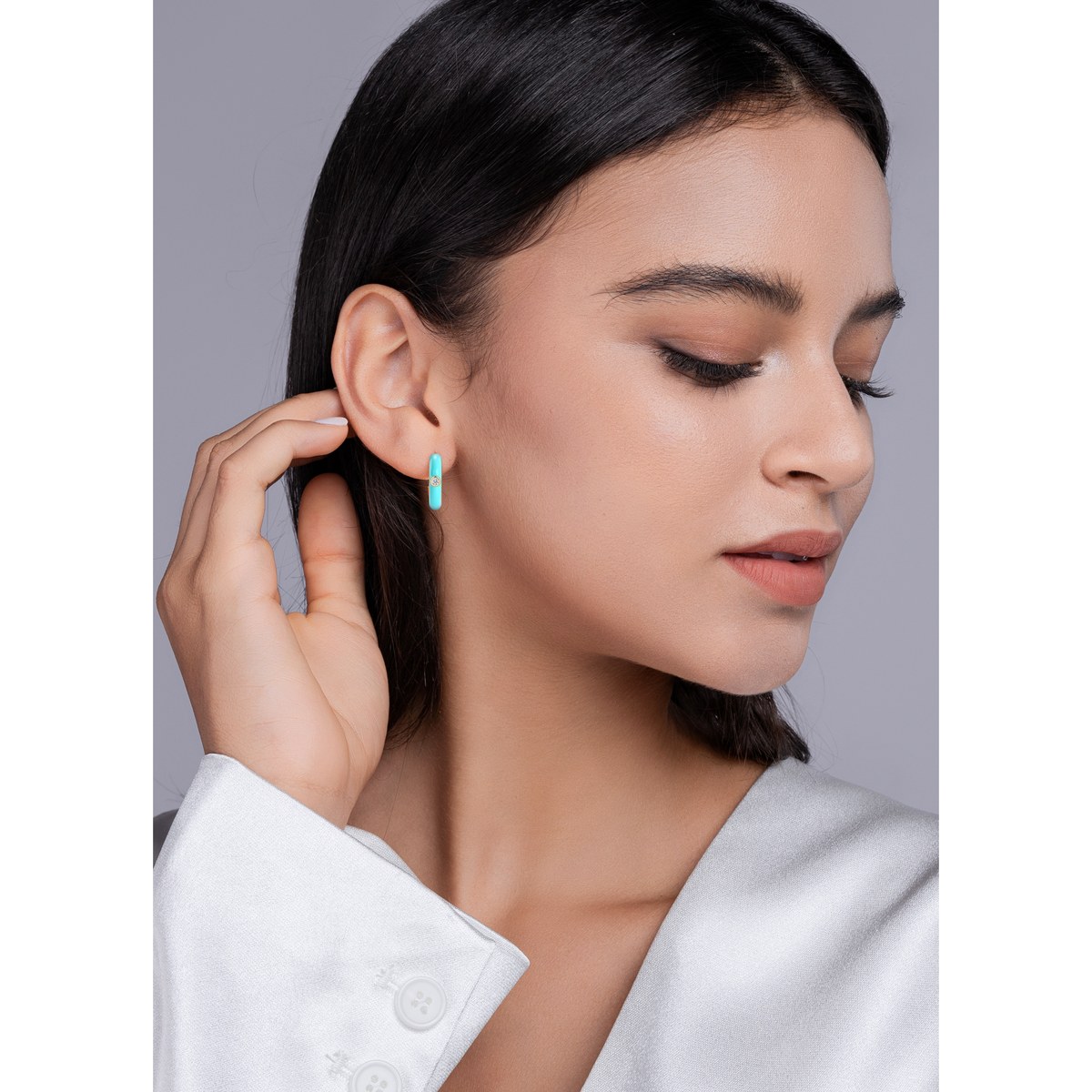 Undying Colour Earrings — 925 sterling silver, image 1 of 3