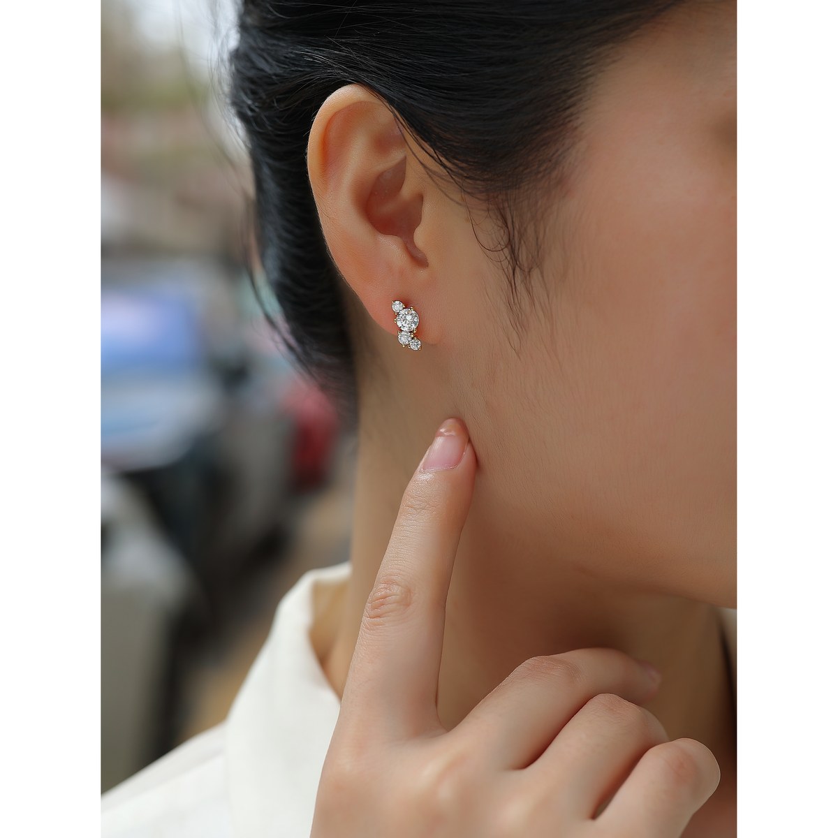 Light Shadow Earrings — 925 sterling silver, image 1 of 5