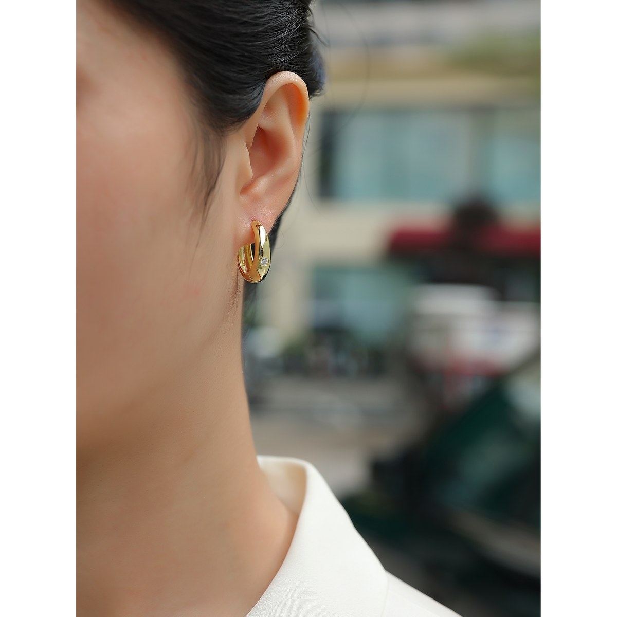 Golden Sway Earrings — 925 sterling silver, image 1 of 5