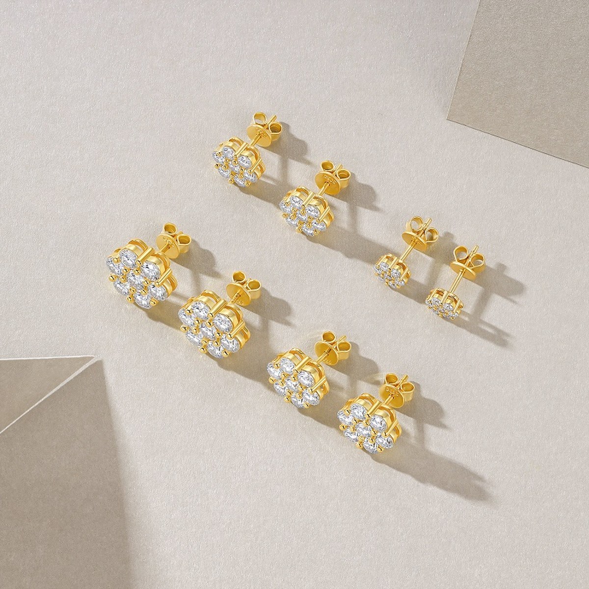 Flying Snow Earrings — 925 sterling silver, image 1 of 5