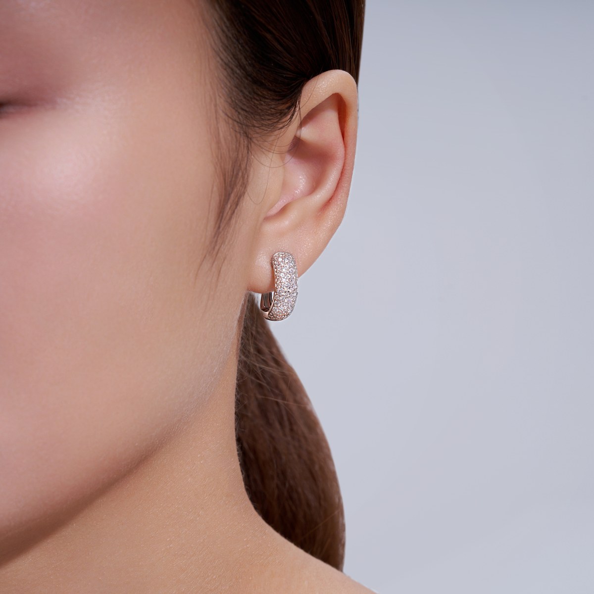 Half-Veiled Earrings — 925 sterling silver, image 1 of 3