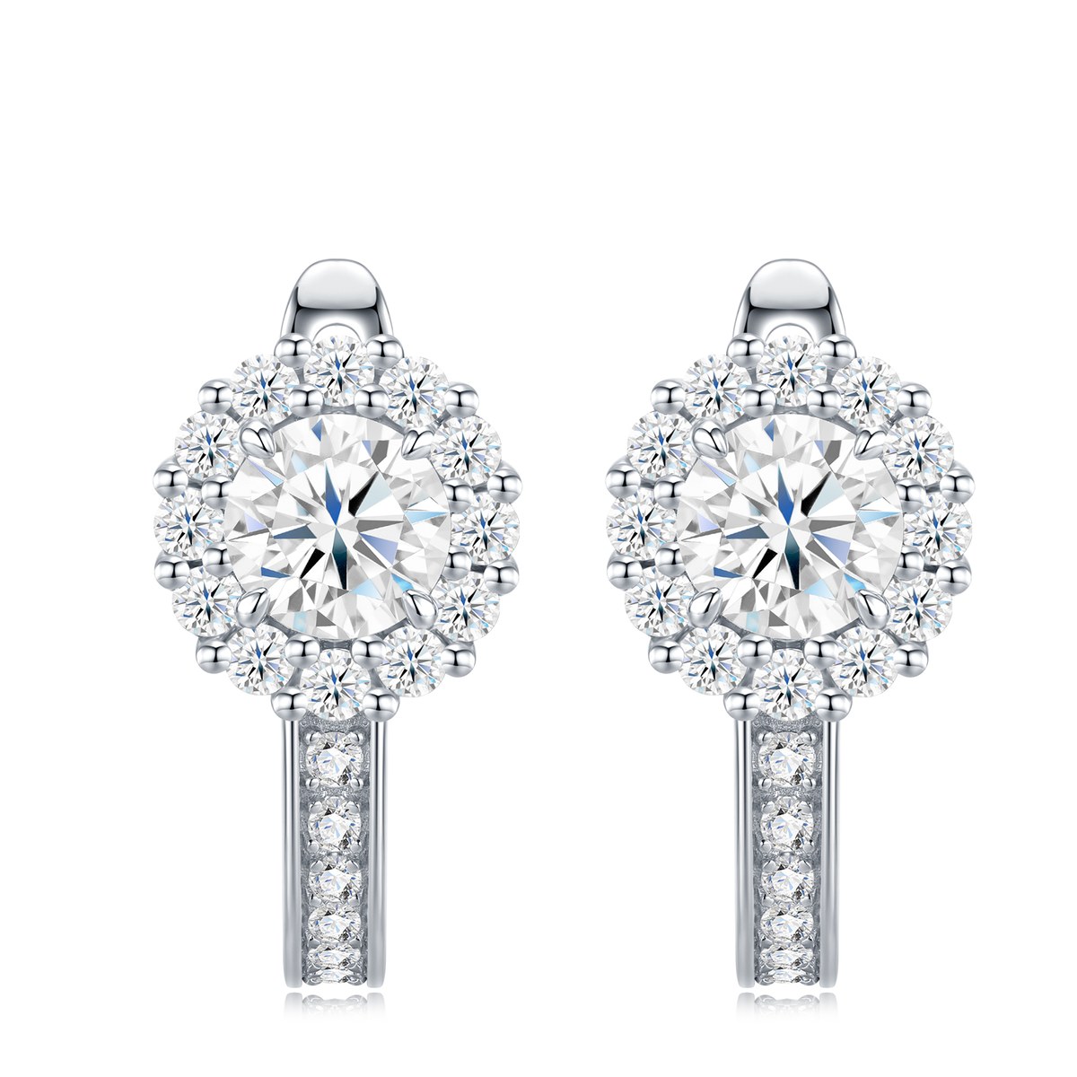 Clear Spring Earrings — 925 sterling silver, image 1 of 5
