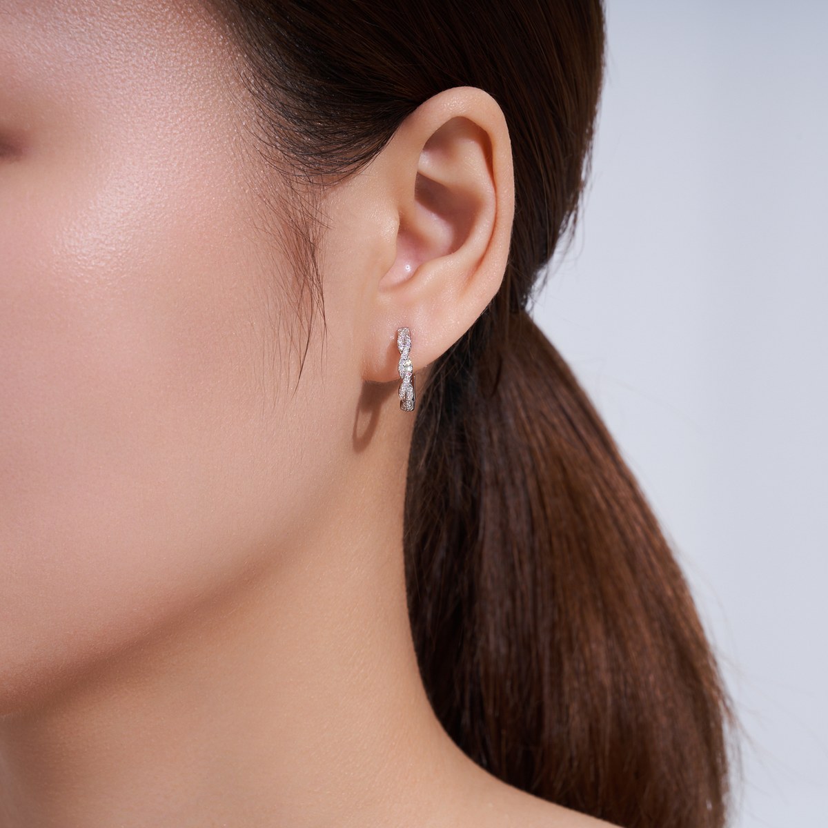 Clear Cicada Earrings — 925 sterling silver, image 1 of 3
