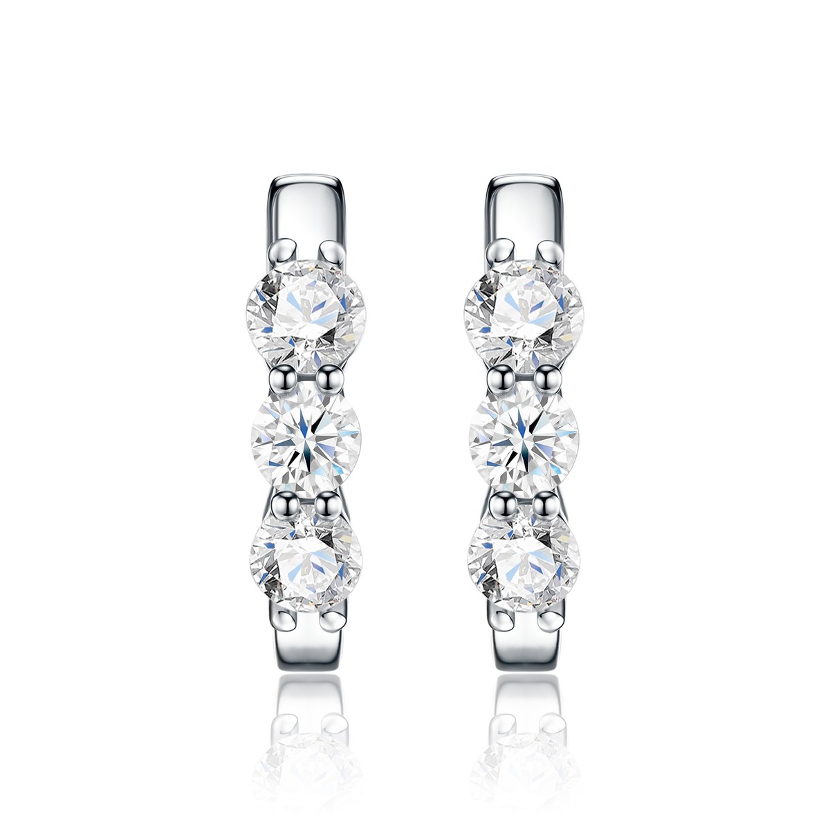 Temple Peach Blossom Earrings — 925 sterling silver, image 1 of 4