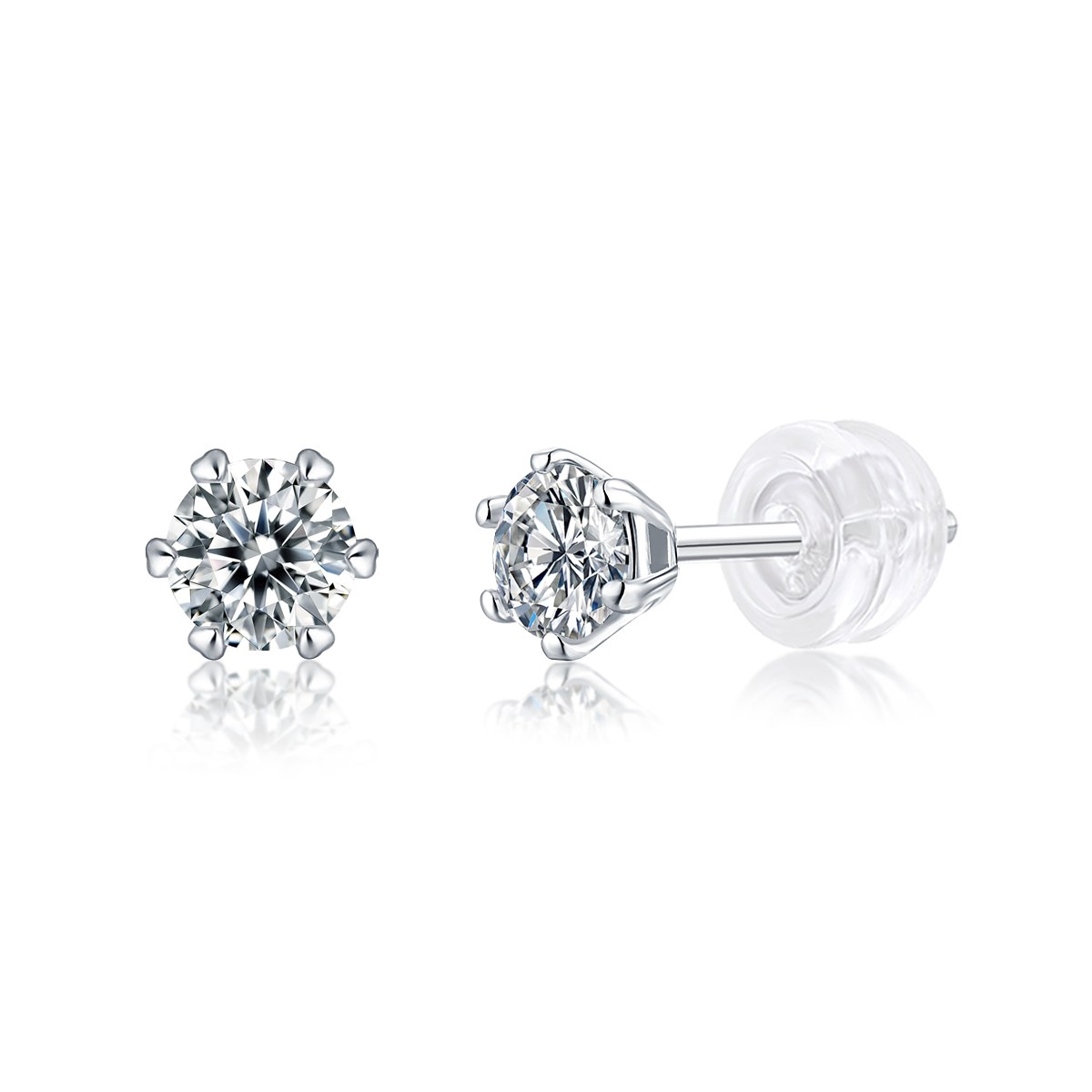 Falling Snow Studs 1 Ct — 925 sterling silver, image 1 of 1