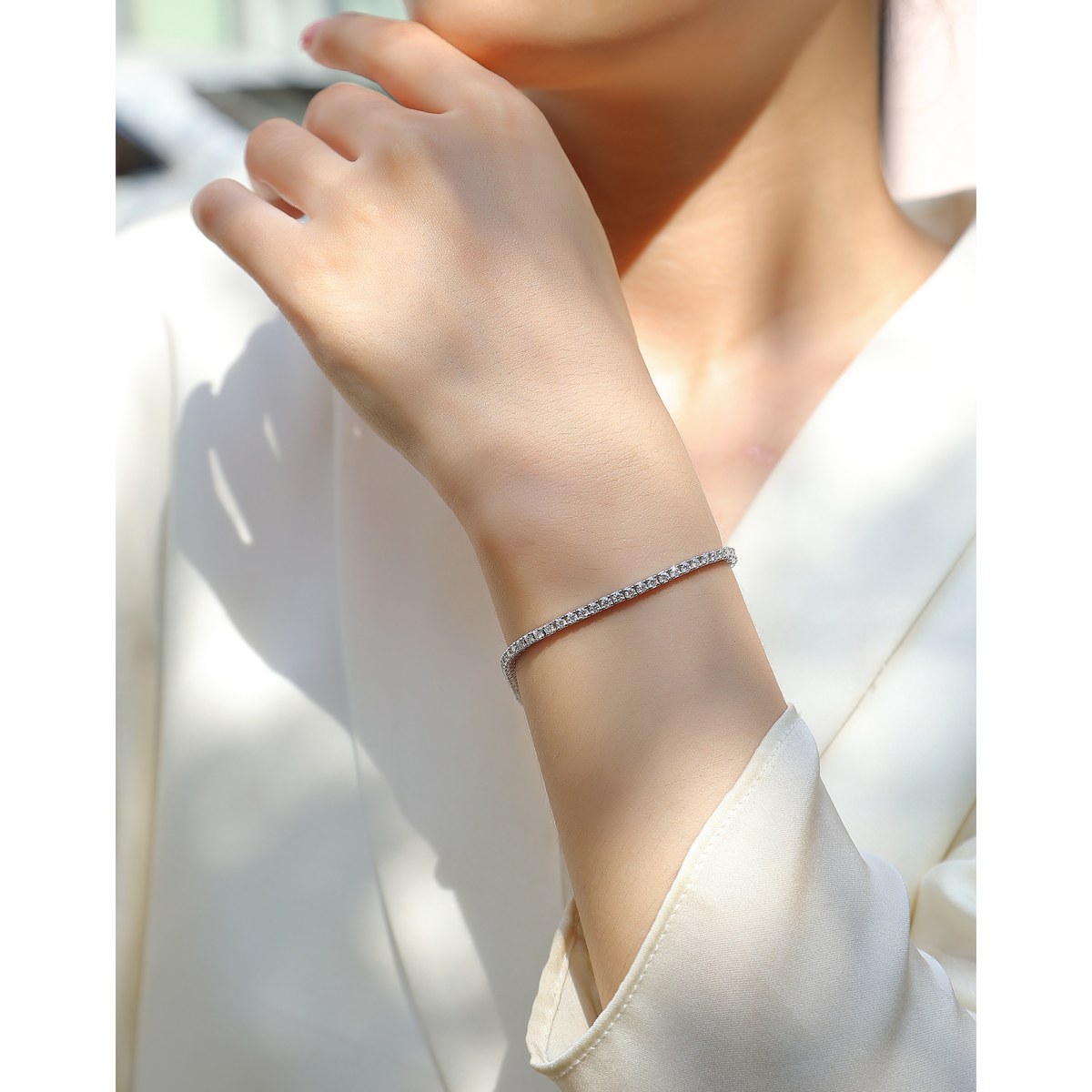 Silver Lovers Bracelet — 925 sterling silver, image 1 of 3