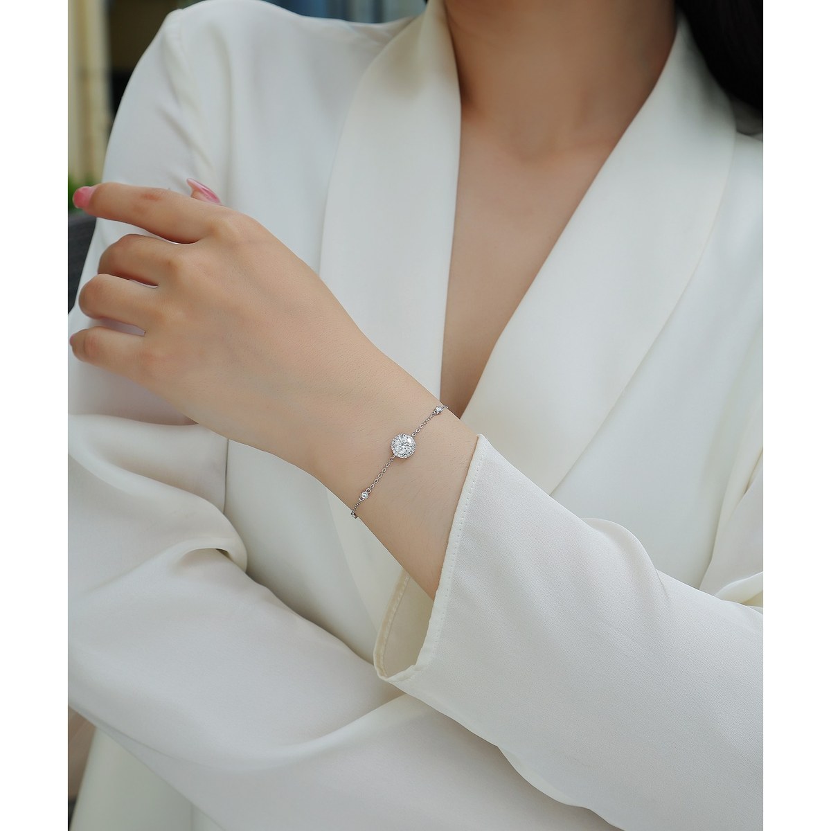 Full Moon Brilliance Bracelet — 925 sterling silver, image 1 of 3