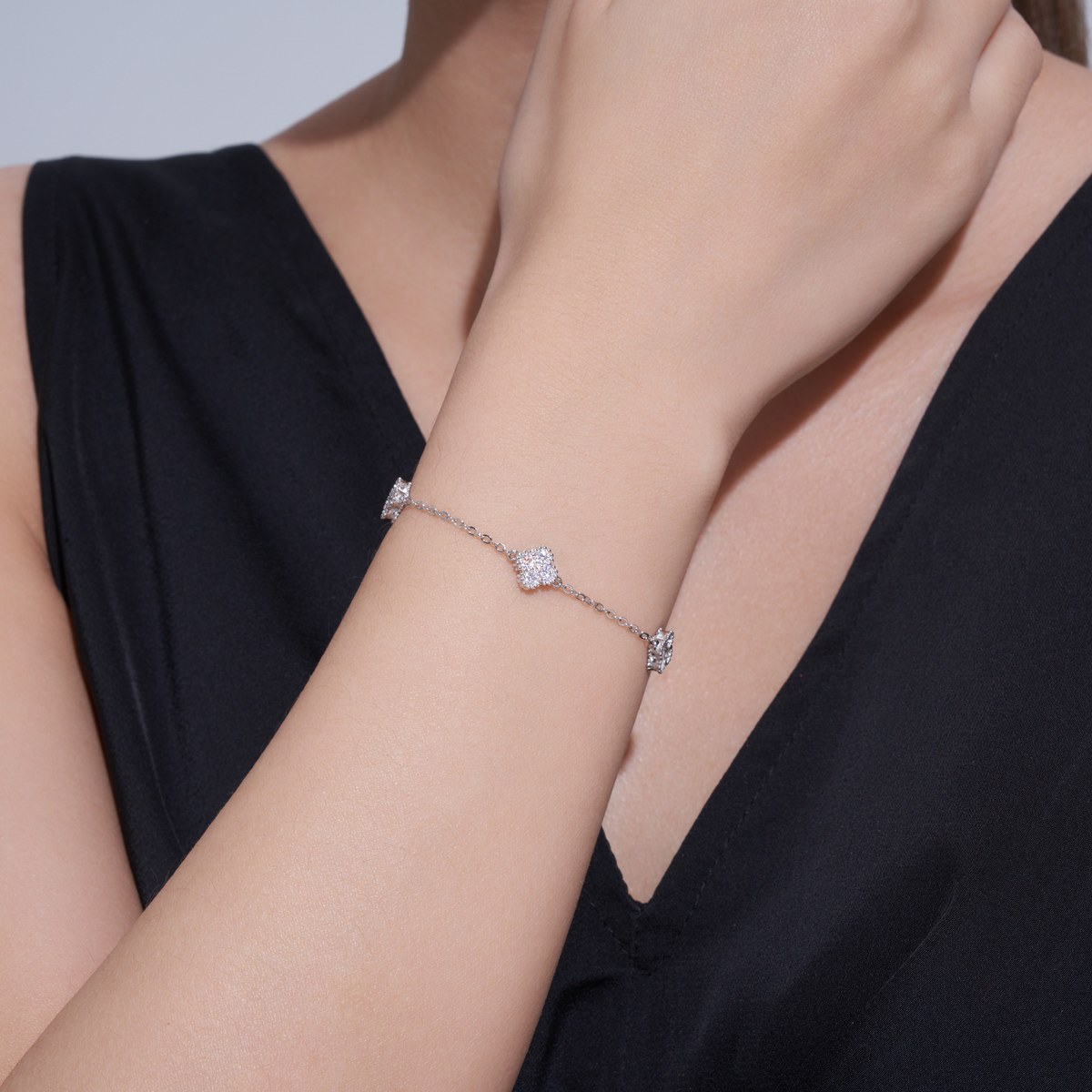 Four Seasons Leaf Bracelet — 925 sterling silver, image 1 of 2