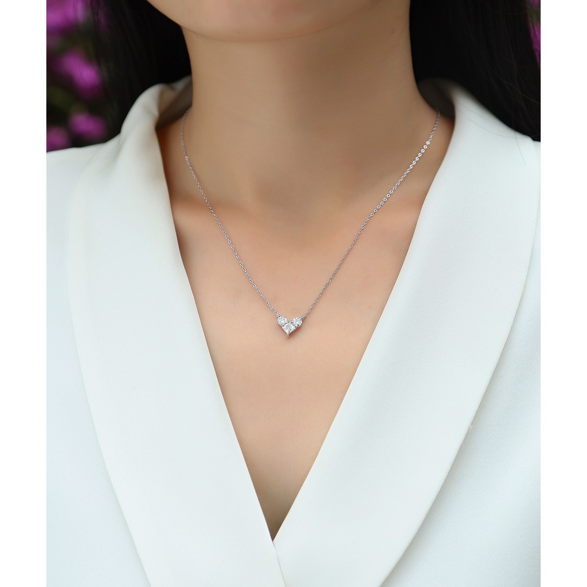 Love in the Present Necklace — 925 sterling silver, image 1 of 3