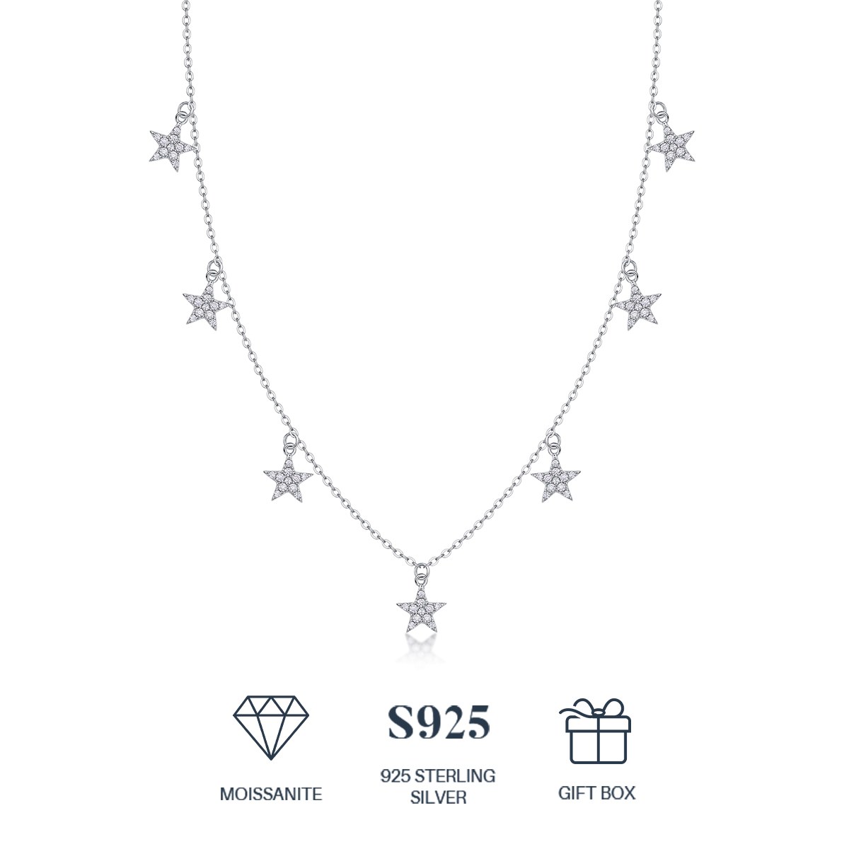 Starlit Love Necklace — 925 sterling silver, image 1 of 5