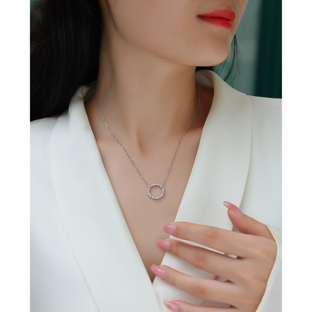 Green as Indigo Necklace — 925 sterling silver, image 1 of 5