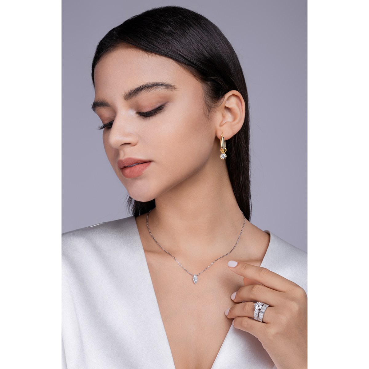 The East Turns White Necklace — 925 sterling silver, image 1 of 4