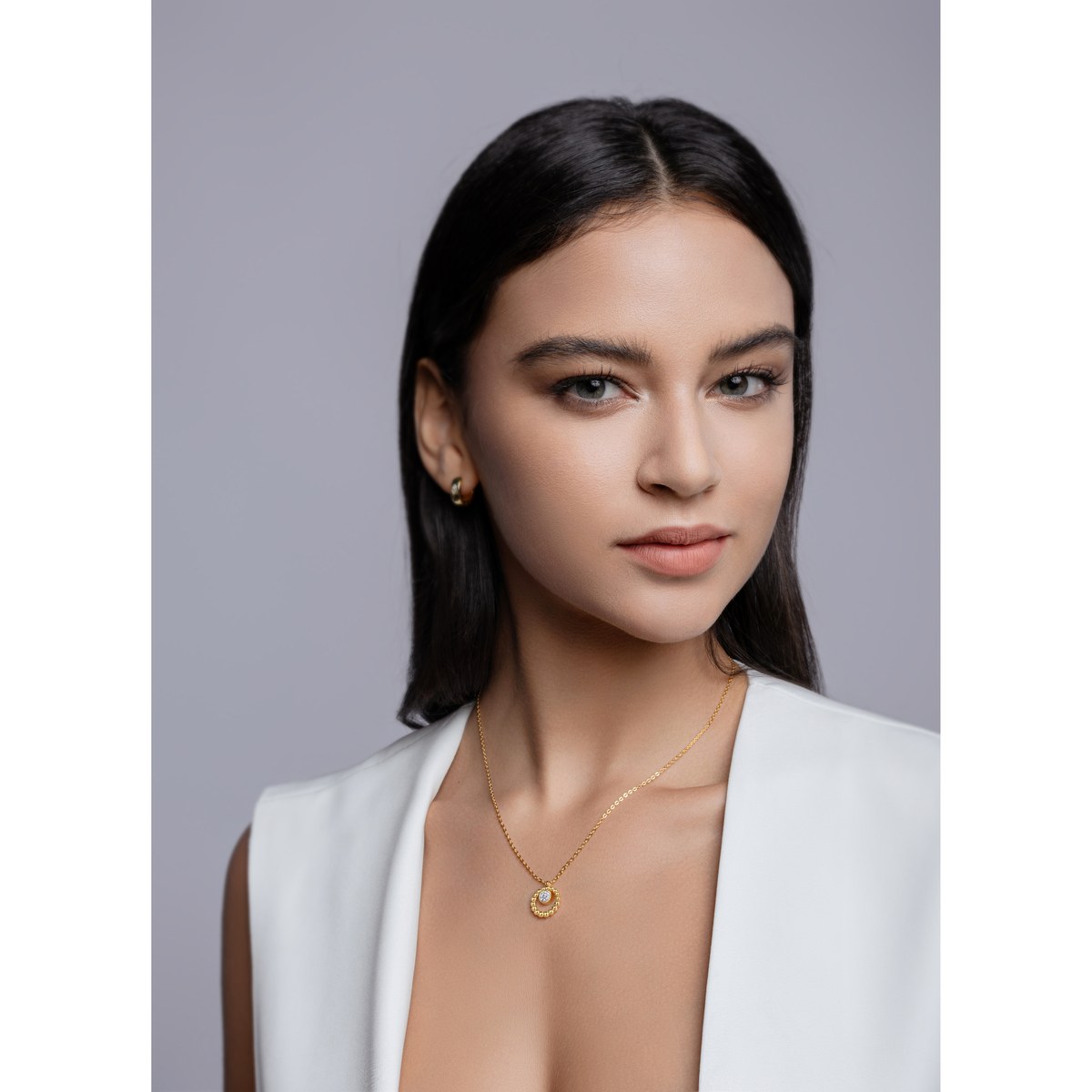Moon Pearl Necklace — 925 sterling silver, image 1 of 5
