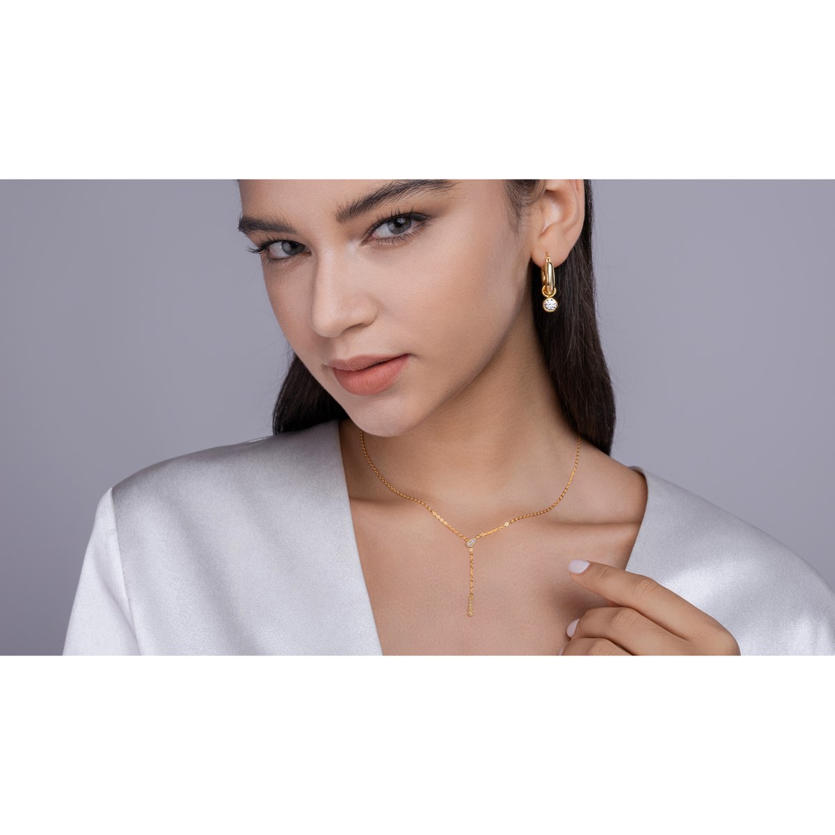 Converging Stars Necklace — 925 sterling silver, image 1 of 3