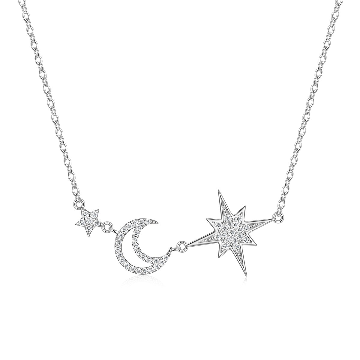 Sparse Shadows Necklace — 925 sterling silver, image 1 of 1