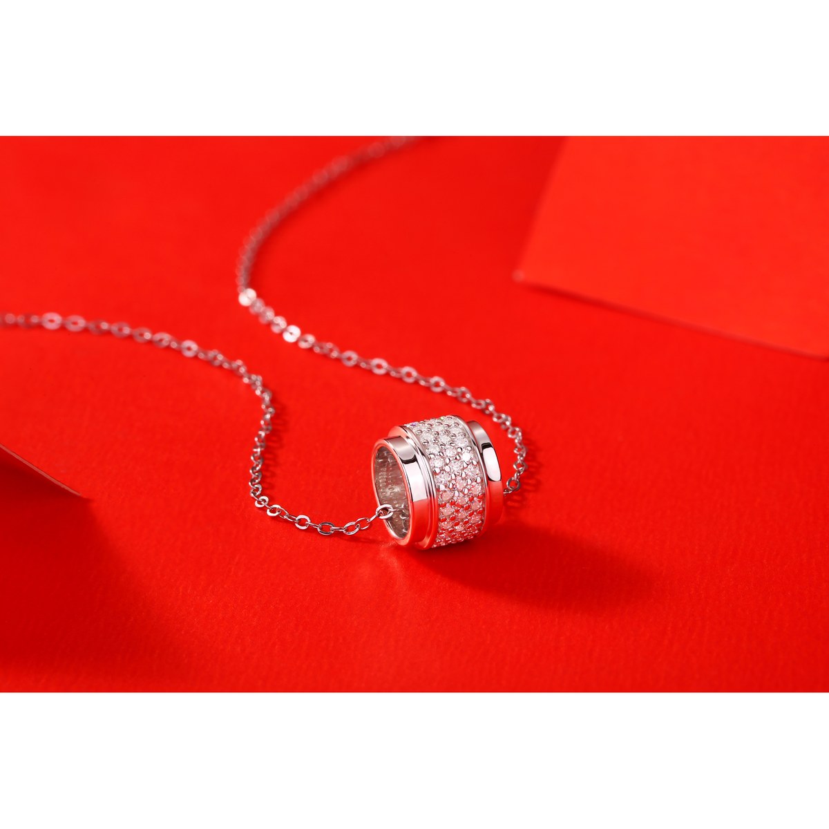 Falling Galaxy Necklace — 925 sterling silver, image 1 of 5