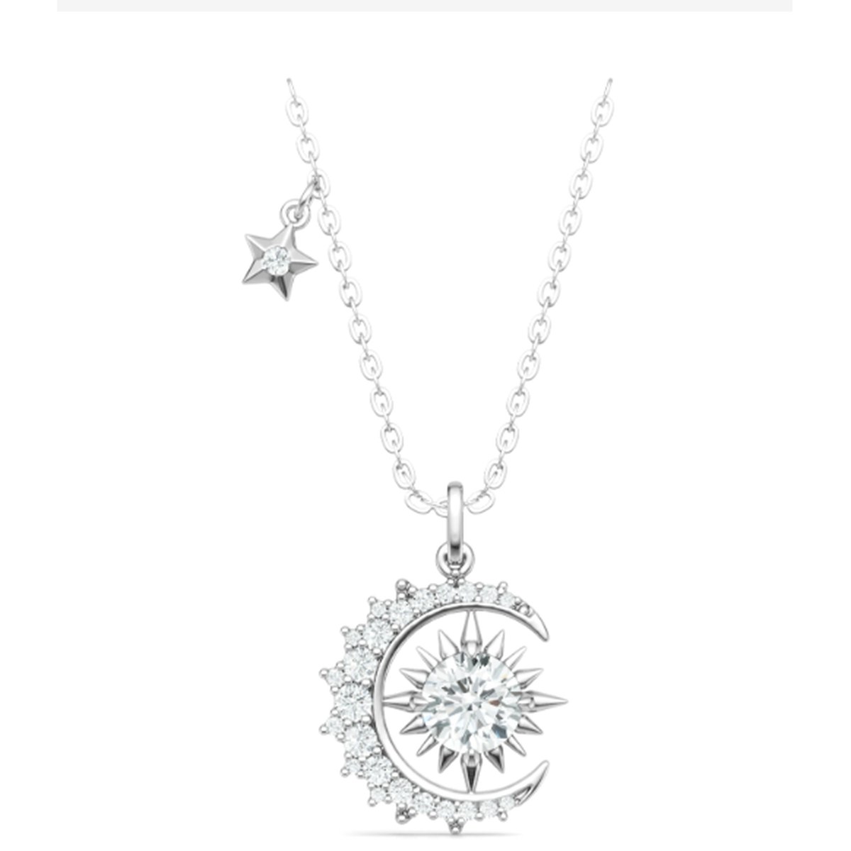 The Round Mirror Necklace — 925 sterling silver, image 1 of 1