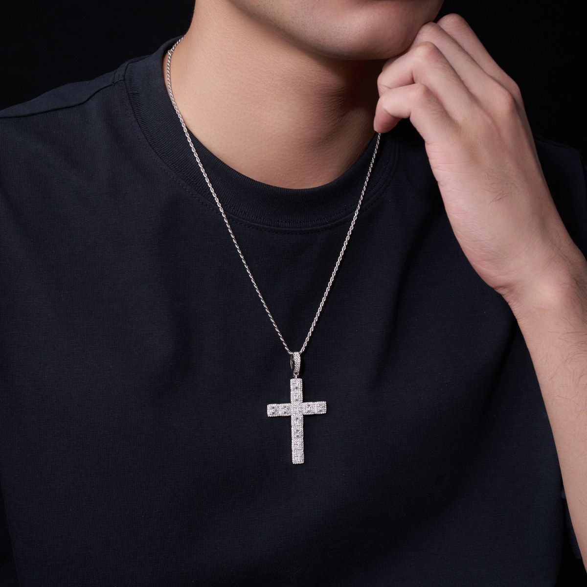 Jade in Bosom Necklace — 925 sterling silver, image 1 of 4
