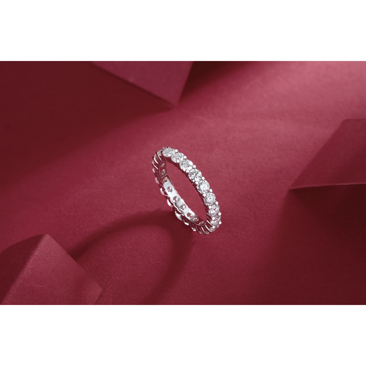 Floating Gold Ring — 925 sterling silver, image 1 of 5