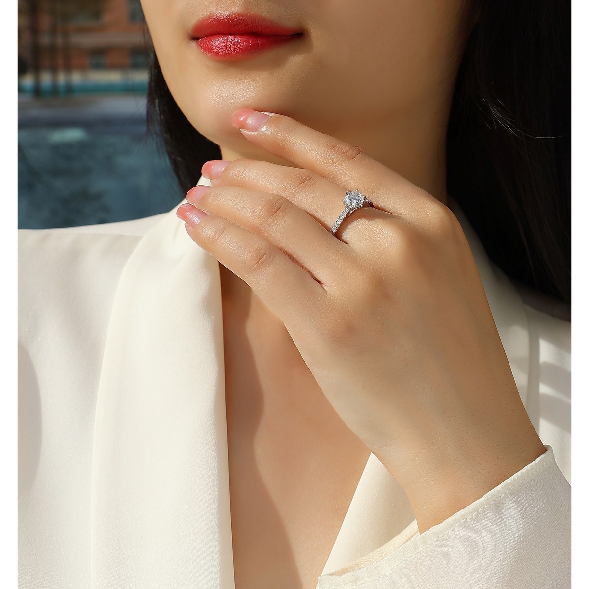 Stars Round the Moon Ring — 925 sterling silver, image 1 of 4