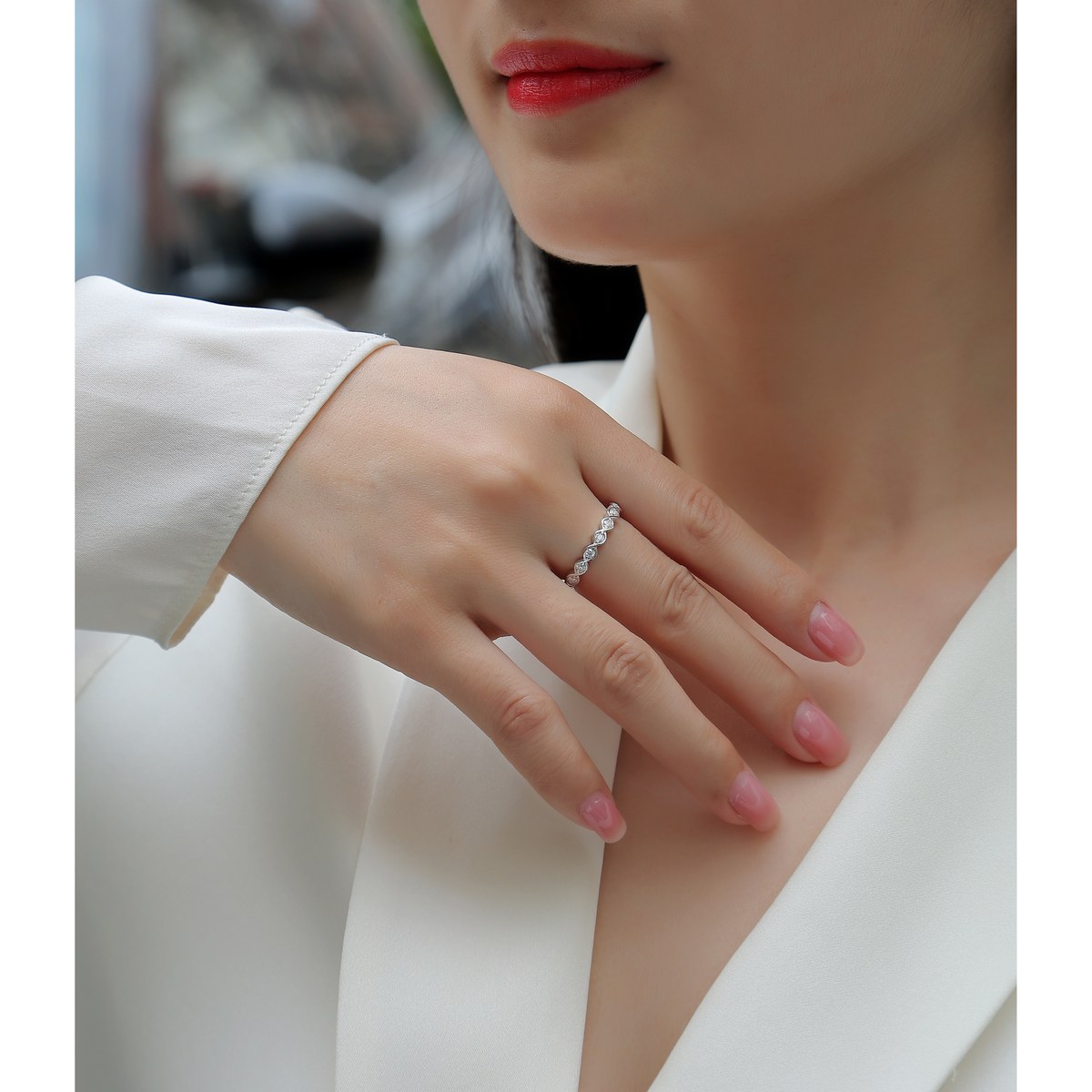 Diamond Gleam Ring — 925 sterling silver, image 1 of 4