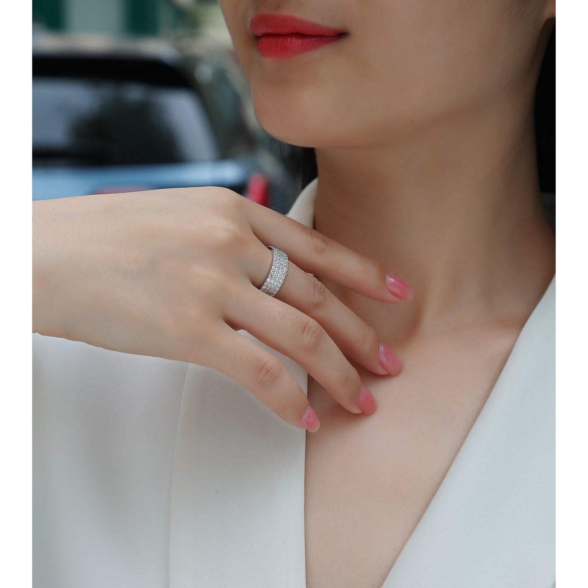 Night Blossom Ring — 925 sterling silver, image 1 of 3