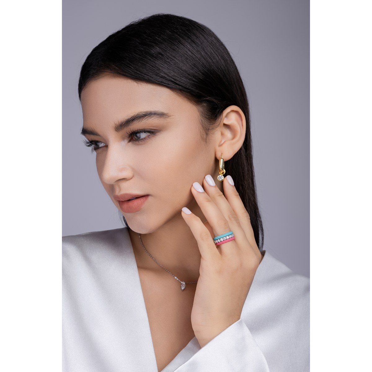 Moon Halo Ring — 925 sterling silver, image 1 of 5