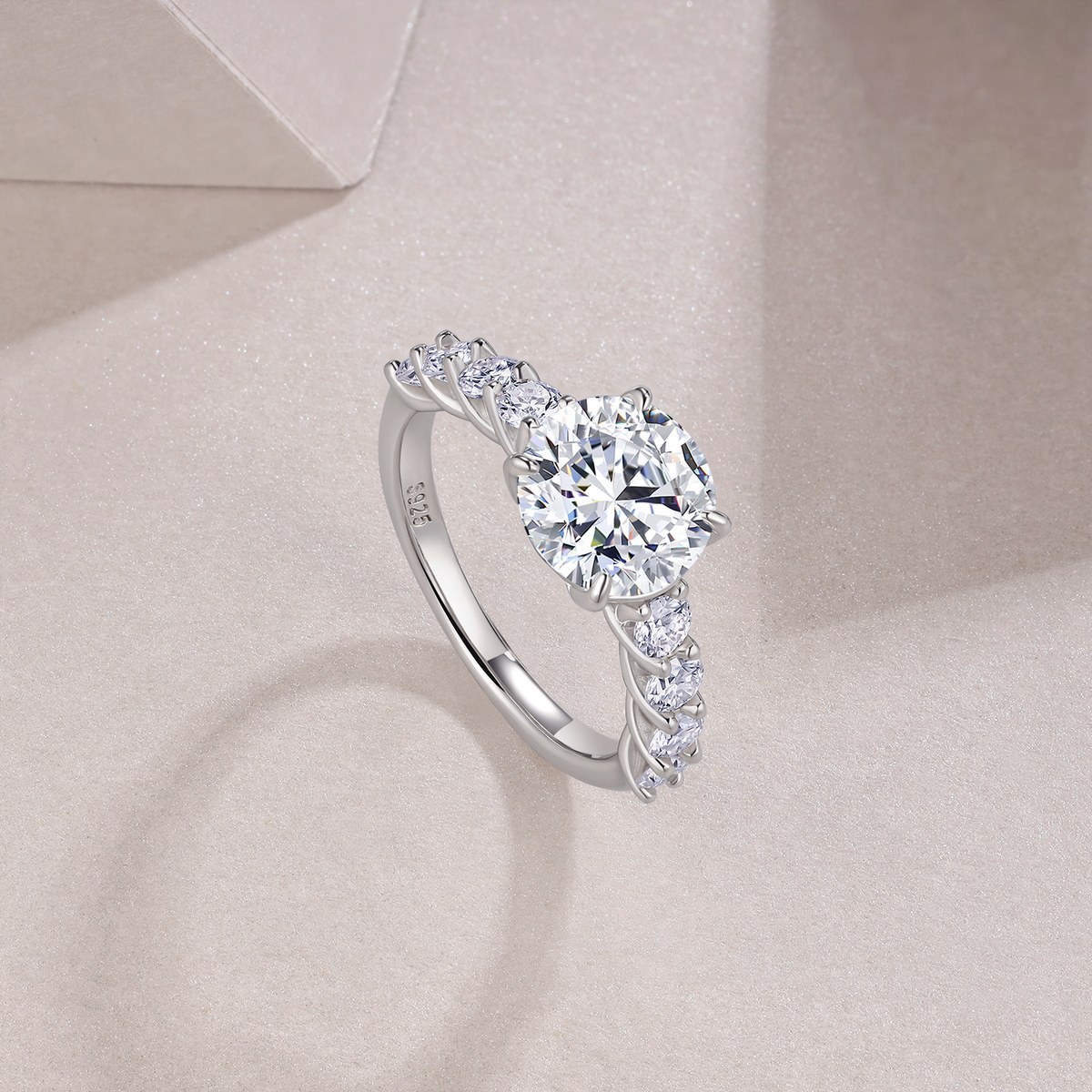 Peach-Blossom Depths Ring — 925 sterling silver, image 1 of 5