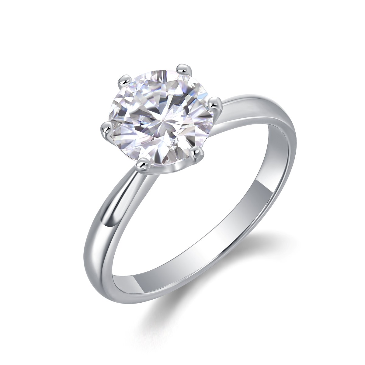 Circumpolar Six-Prong Ring 2 Ct — 925 sterling silver, image 1 of 1