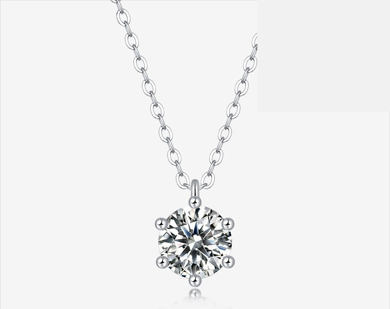 Six-Prong Chain Necklace — 925 sterling silver, image 1 of 4