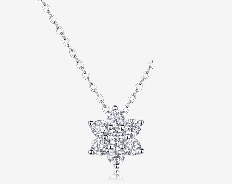 Snowflake Chain Necklace — 925 sterling silver, image 1 of 5