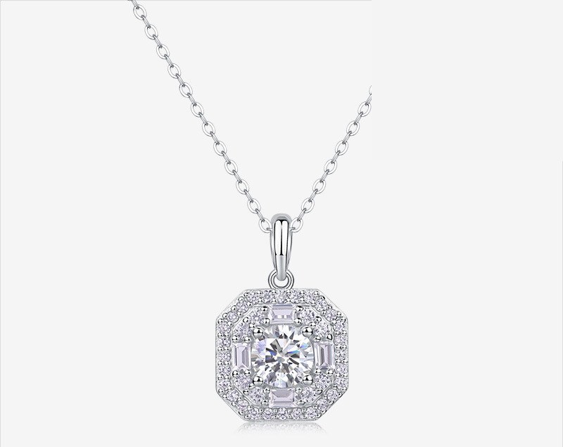 Square Chain Necklace — 925 sterling silver, image 1 of 4
