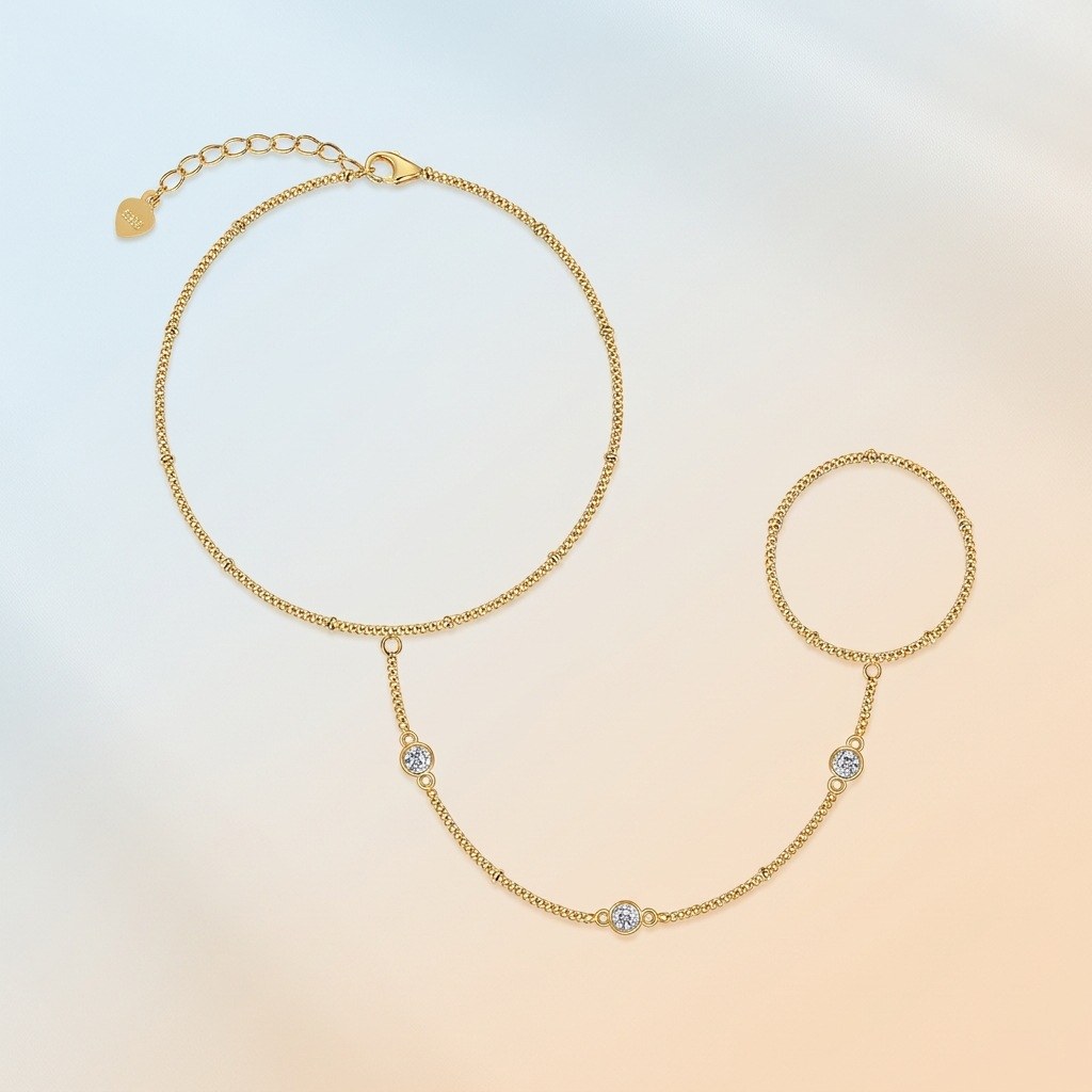 Stackable Ring-Link Bracelet — 925 sterling silver, image 1 of 4