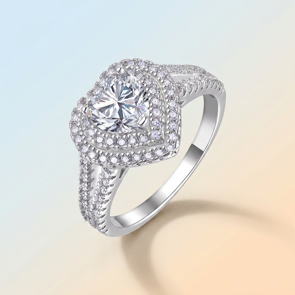 Statement Heart Ring — 925 sterling silver, image 1 of 3